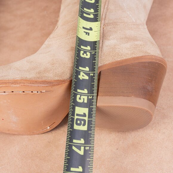 Idyllwind Women Charmed Beige Suede Western Cowboy Knee Boots sz 11 - Picture 8 of 10